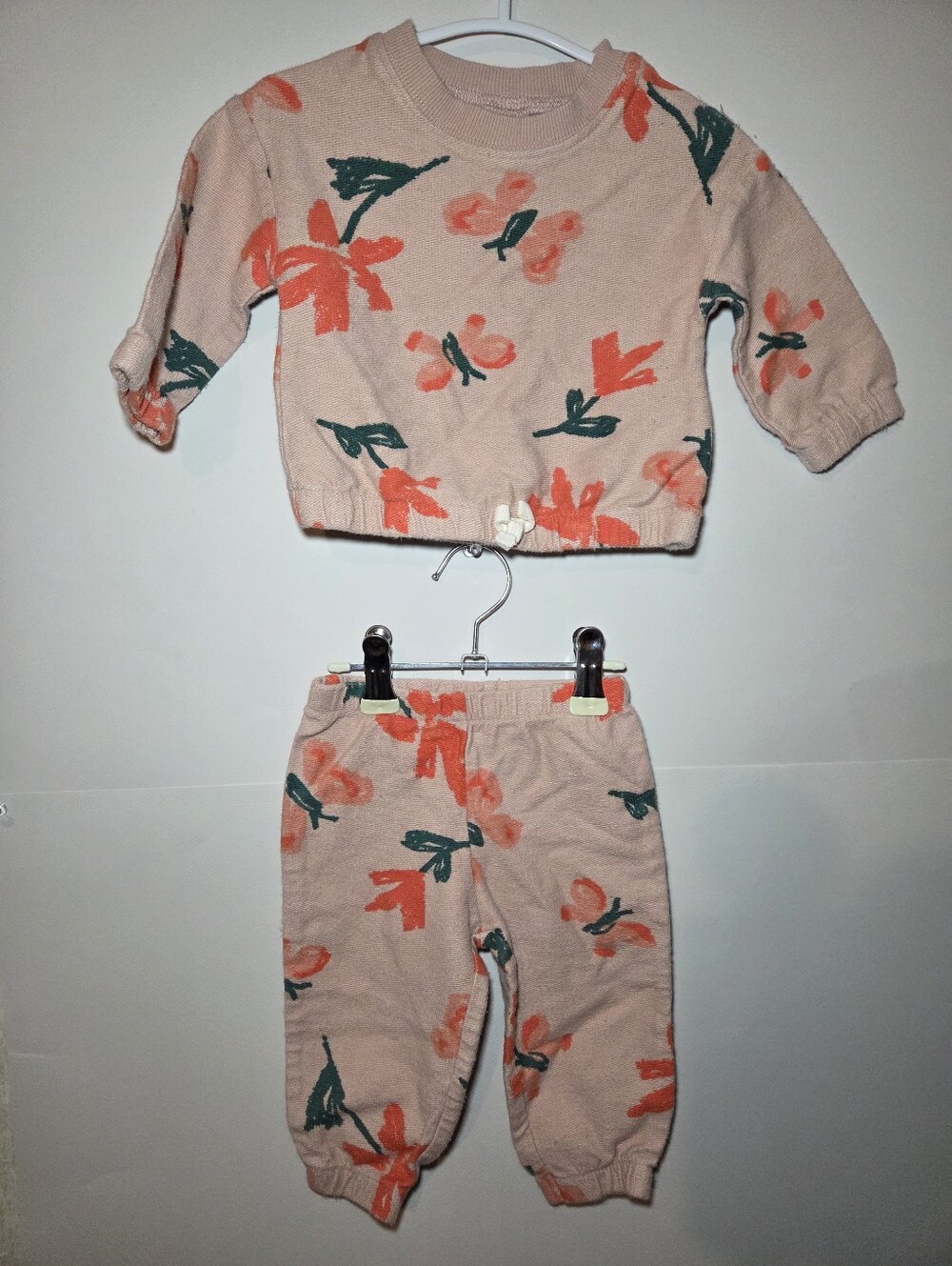 Carter's Soft Floral Pink Baby Set 6m